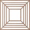 Ekena Millwork Raven Wood Fretwork Pierced Ceiling Medallion, Wood (Paint Grade), 32"OD x 11 3/4"ID x 3/8"T CMWP32X32X0375RAMF - alternate 2